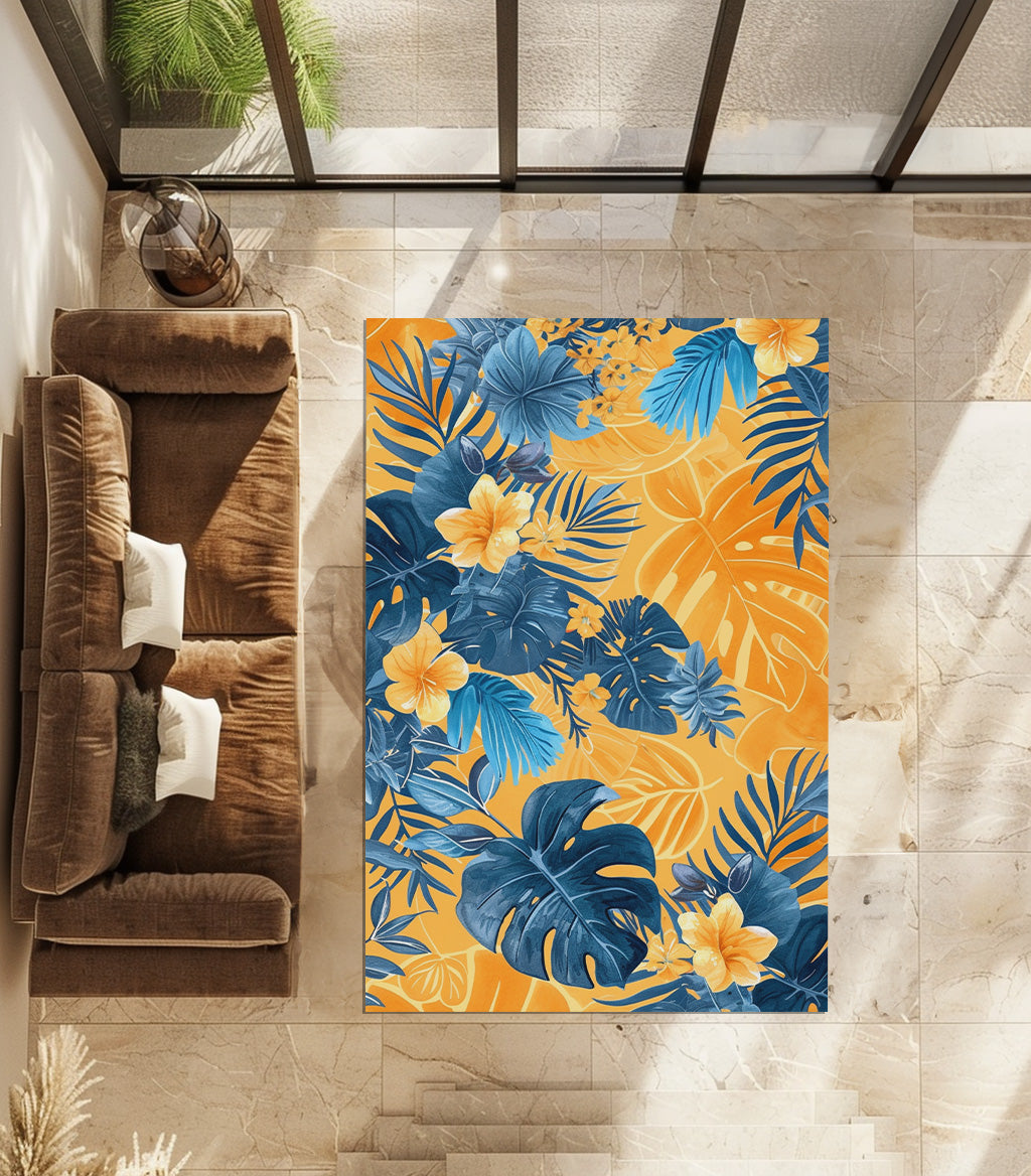 Giant Leaves Non-Slip Rug
