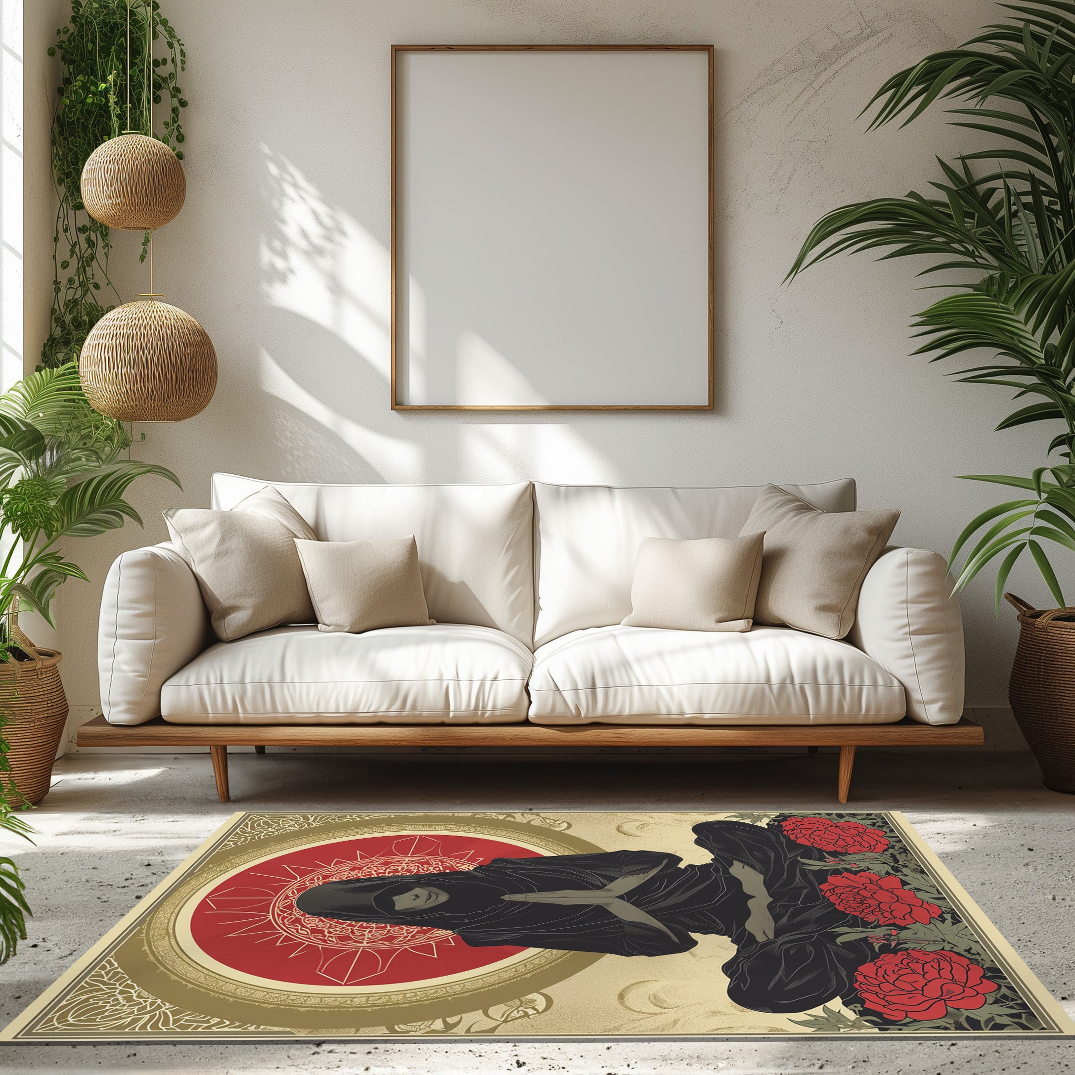 Wanda Maximoff Clean Lines Stanisaw Szukalski Moebiu Non-Slip Rug