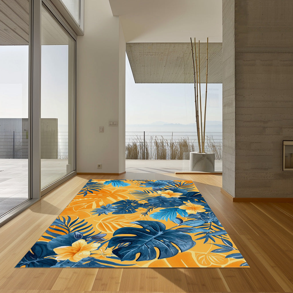 Giant Leaves Non-Slip Rug