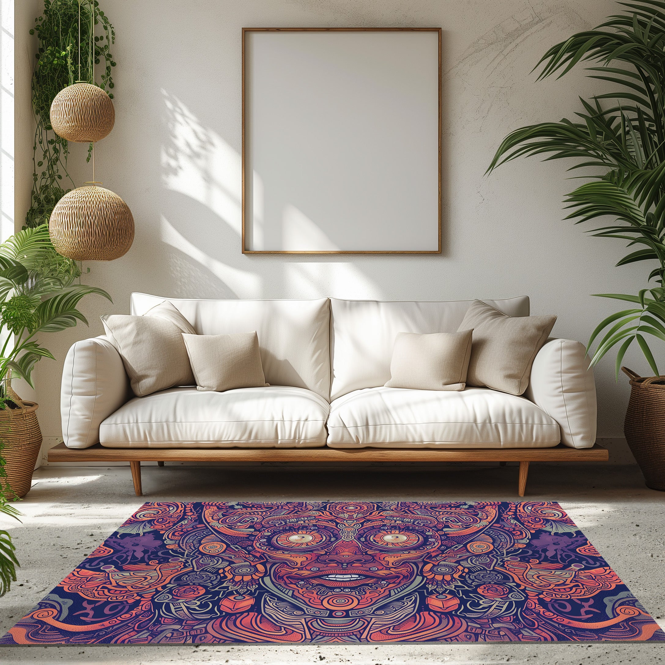 G Ancient Dmt Space Tribe Non-Slip Rug