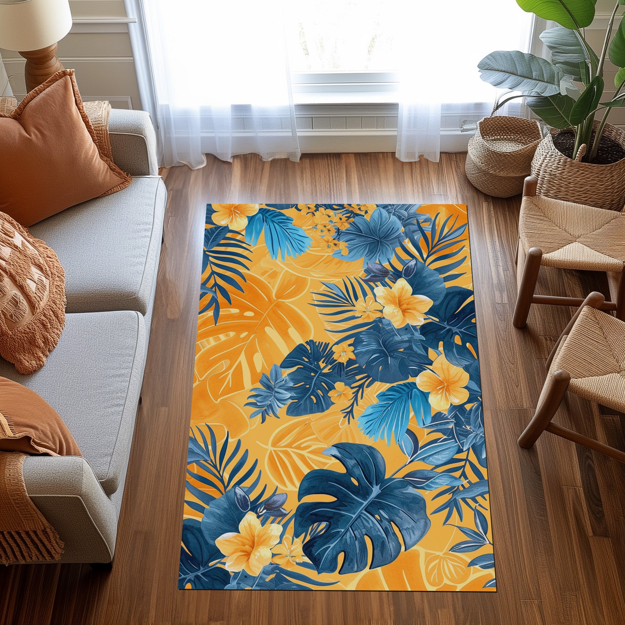 Giant Leaves Non-Slip Rug