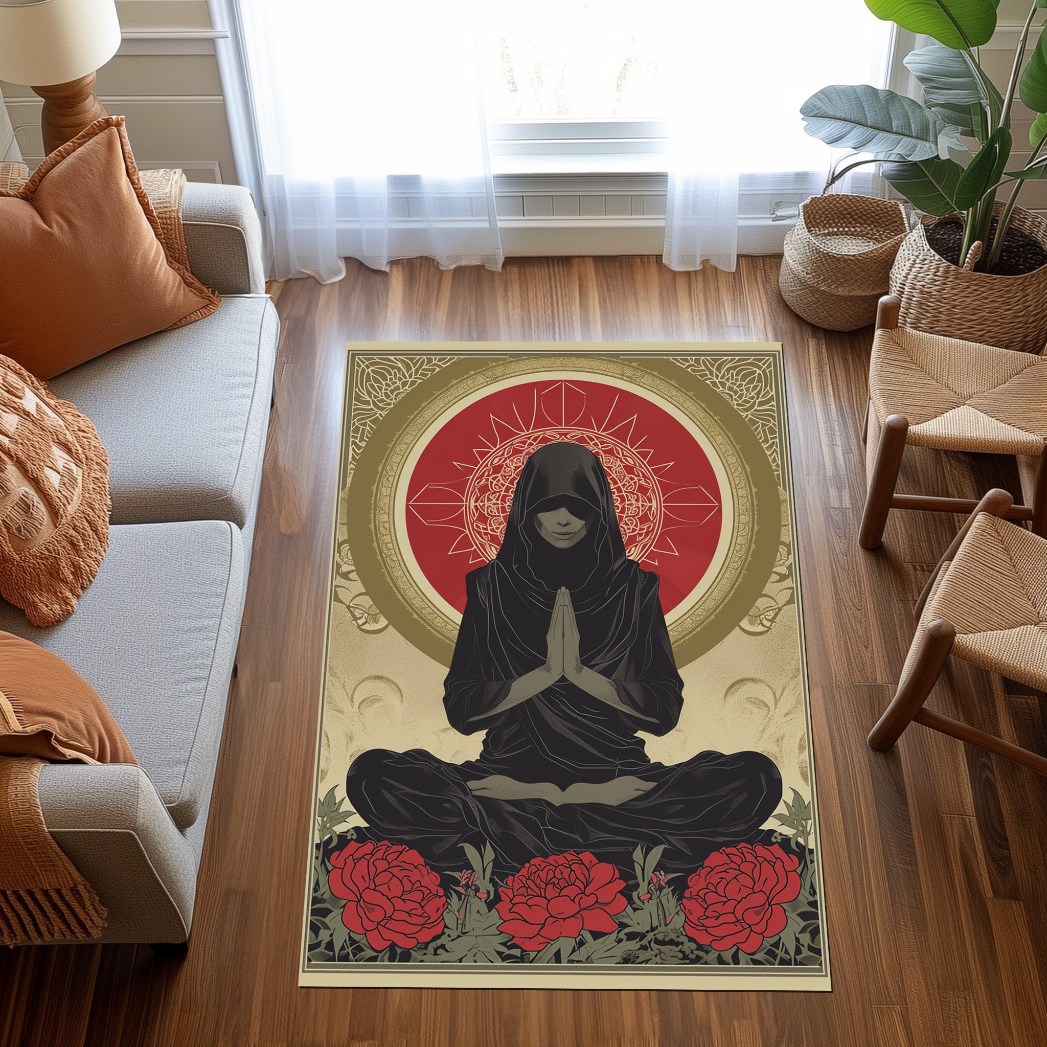 Wanda Maximoff Clean Lines Stanisaw Szukalski Moebiu Non-Slip Rug