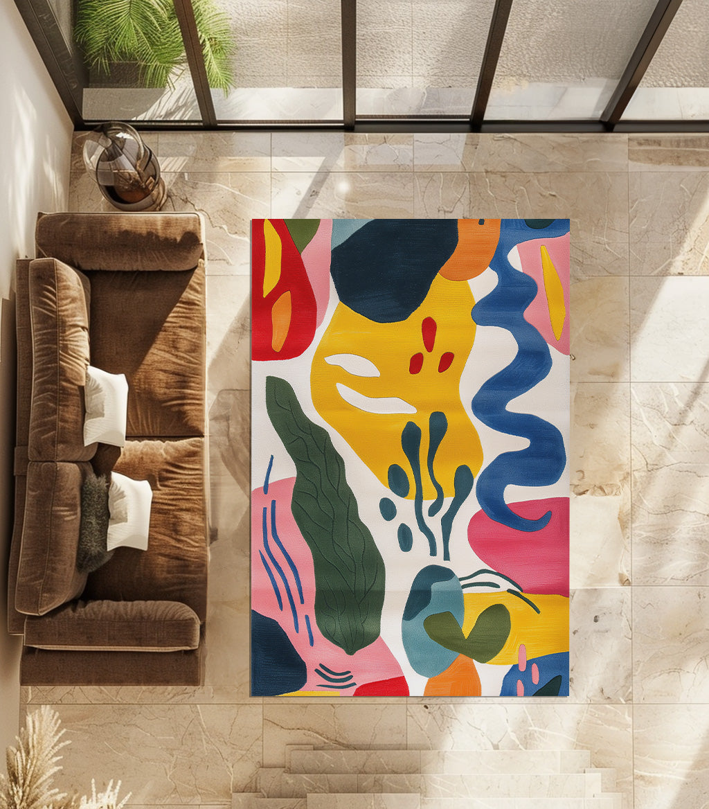 Colorful Doodle Non-Slip Rug