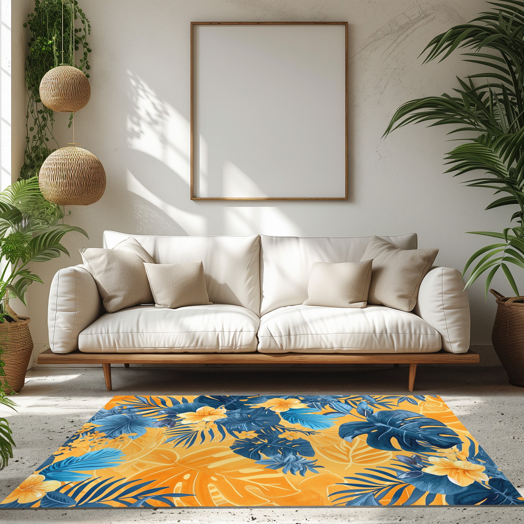 Giant Leaves Non-Slip Rug