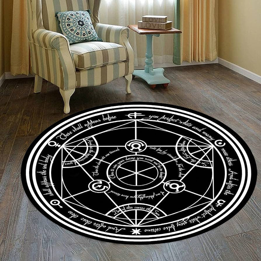 Just Rugging Rounded Rug Bitcoin RugNon-Slip Rug Washable Mat Child Stain Resistant Living Room Kitchen Carpet