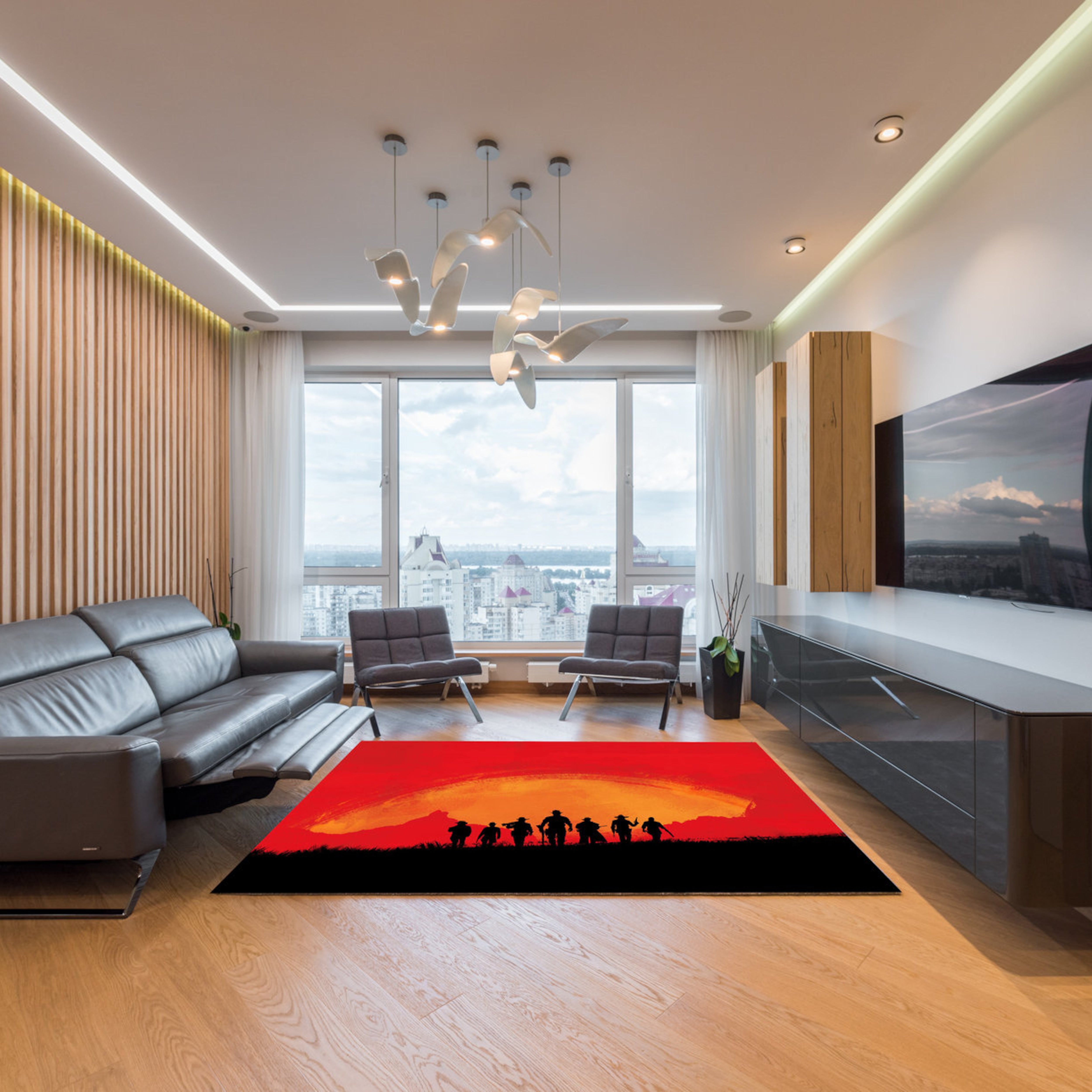 Inspired Design Non-Slip Rug