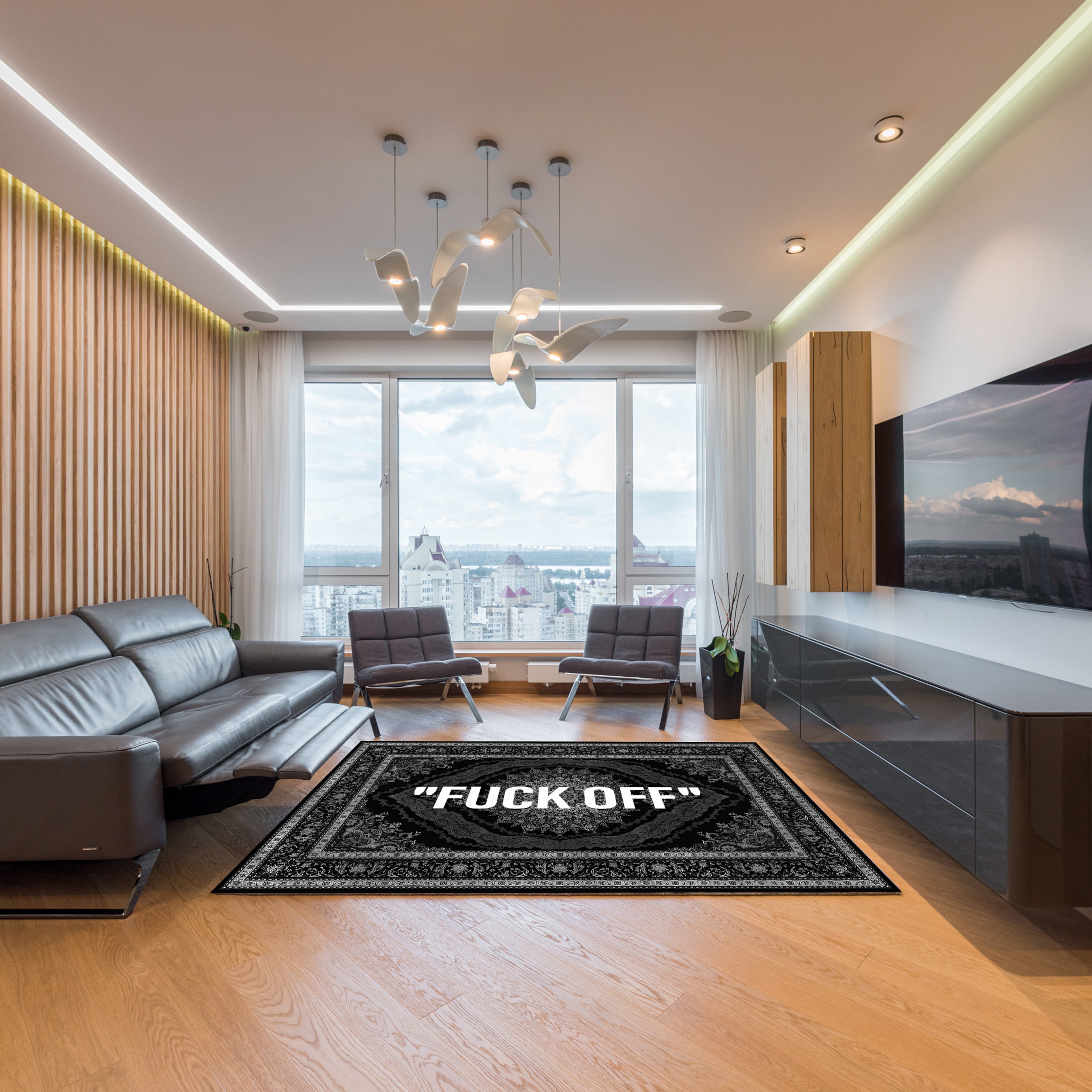 FUCK OFF Non-Slip Rug
