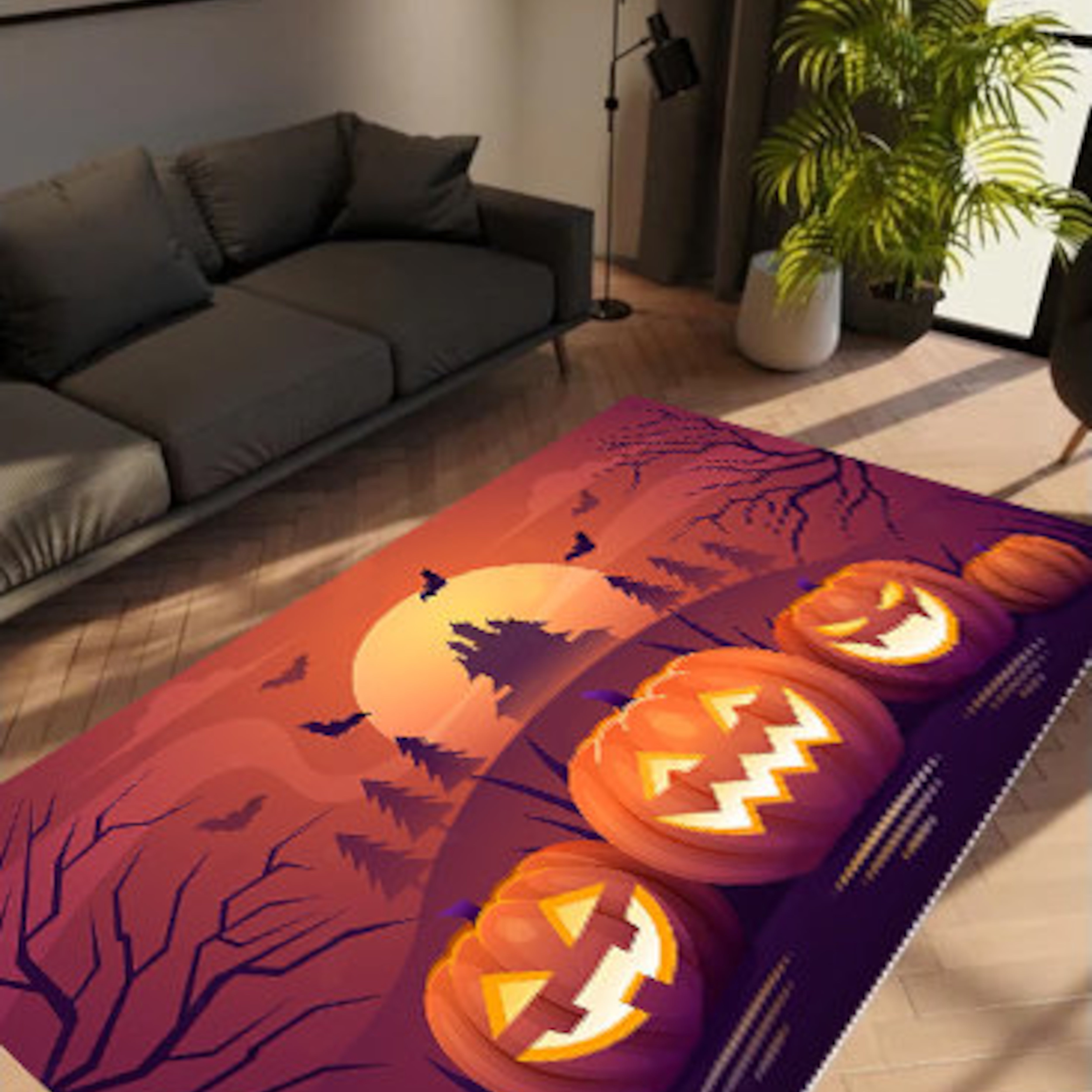 Halloween Party Non-Slip Rug