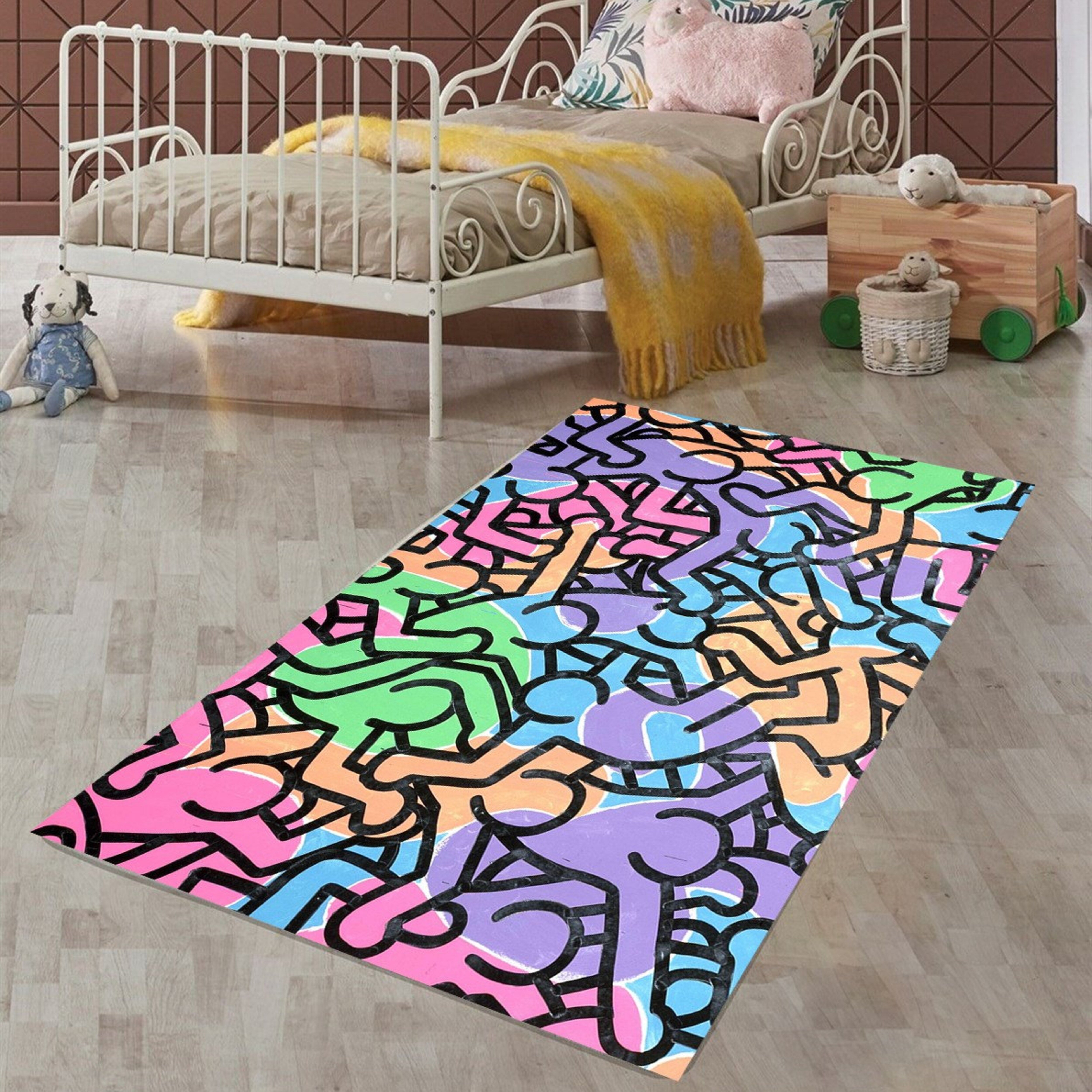 Just Rugging Non-Slip Rug Home Decoration Washable Mat Child Stain Resistant Living Room Kitchen Carpet