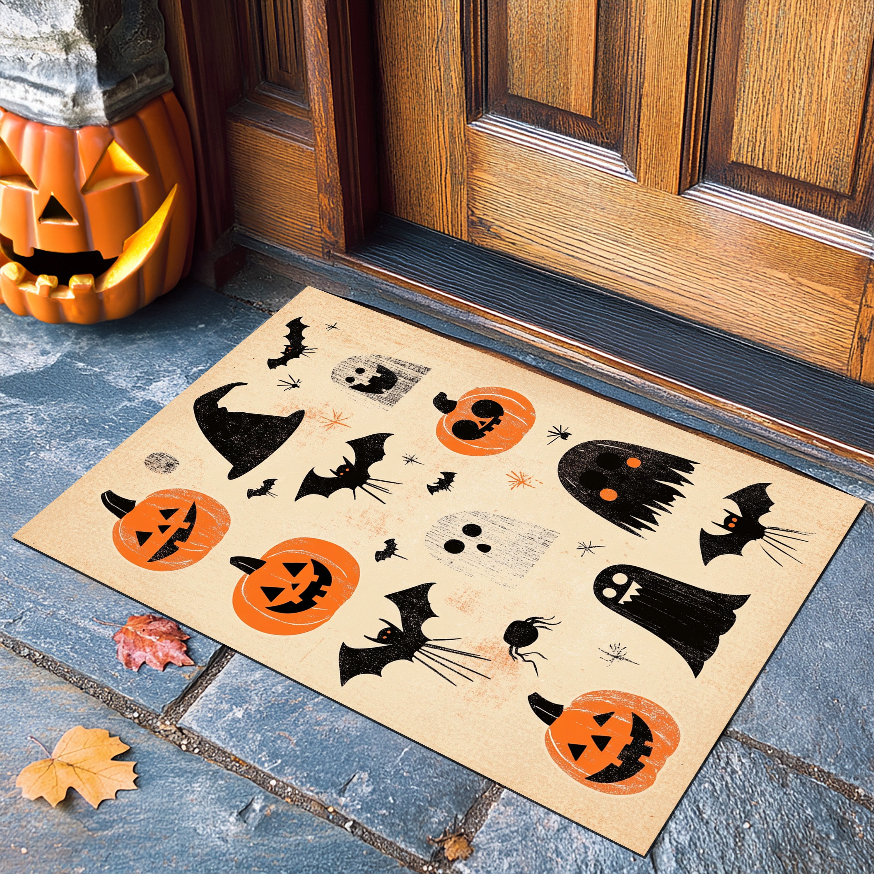 Halloween Symbols Doormat