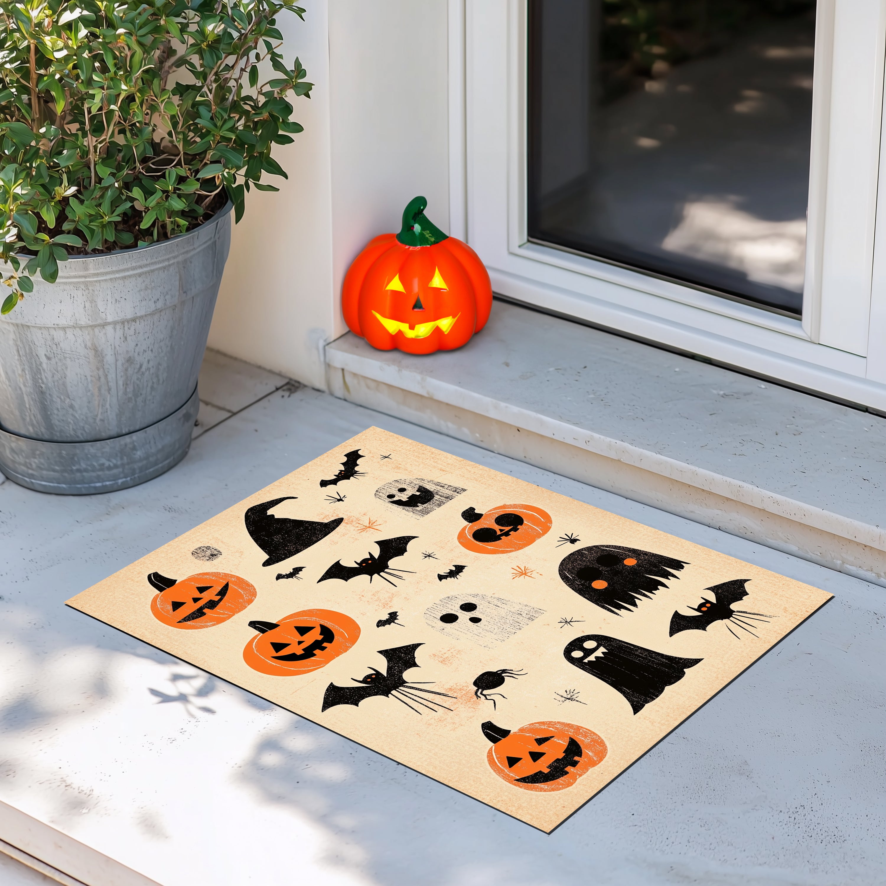 Halloween Symbols Doormat