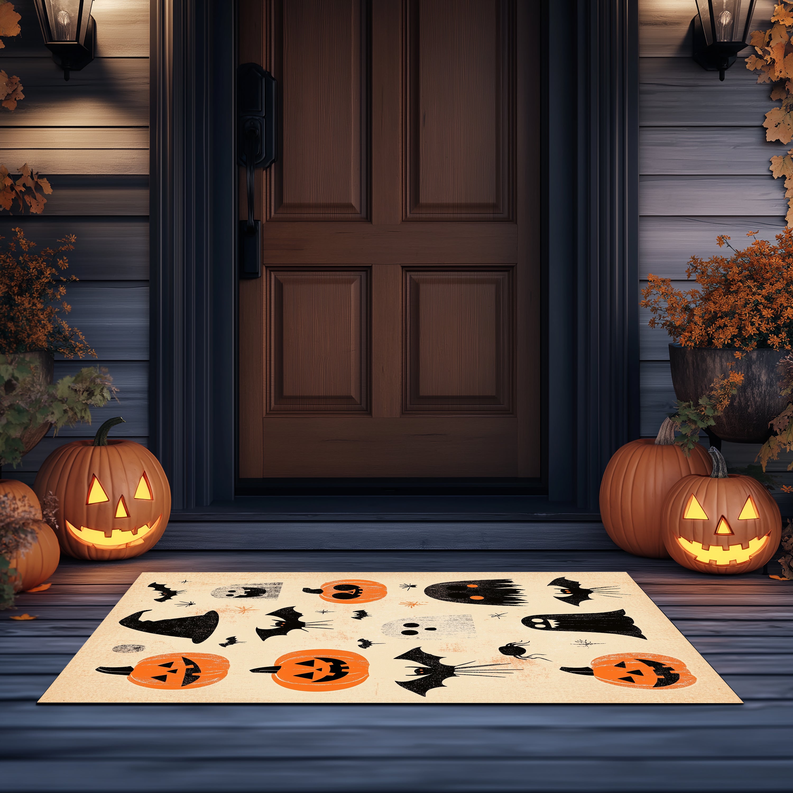 Halloween Symbols Doormat