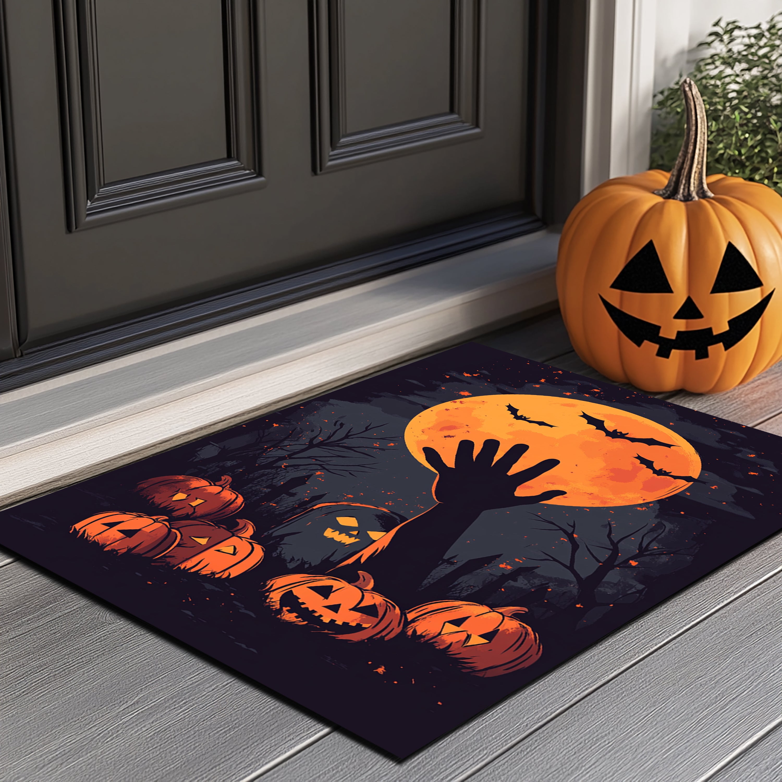 Dark Halloween Theme Doormat