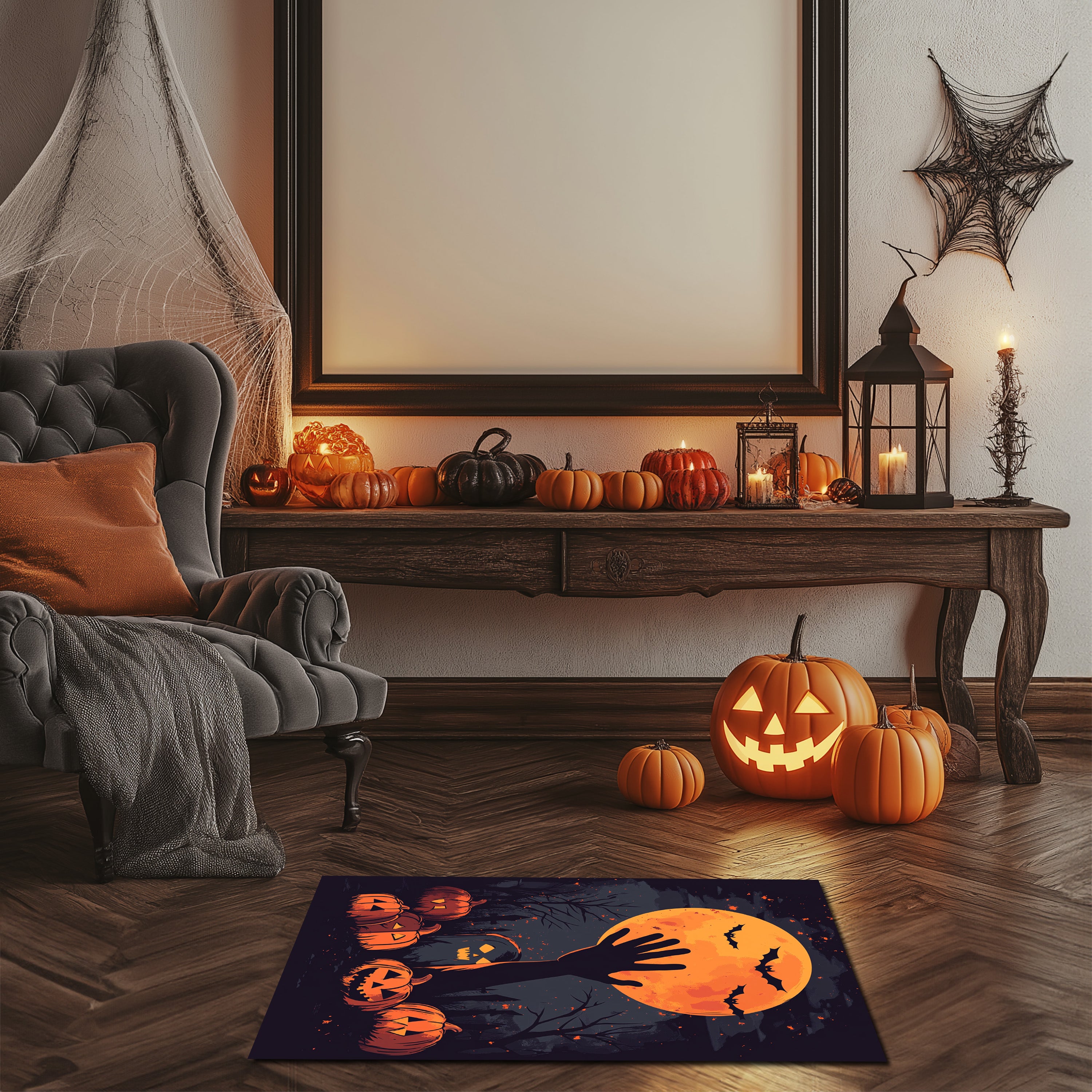 Dark Halloween Theme Doormat