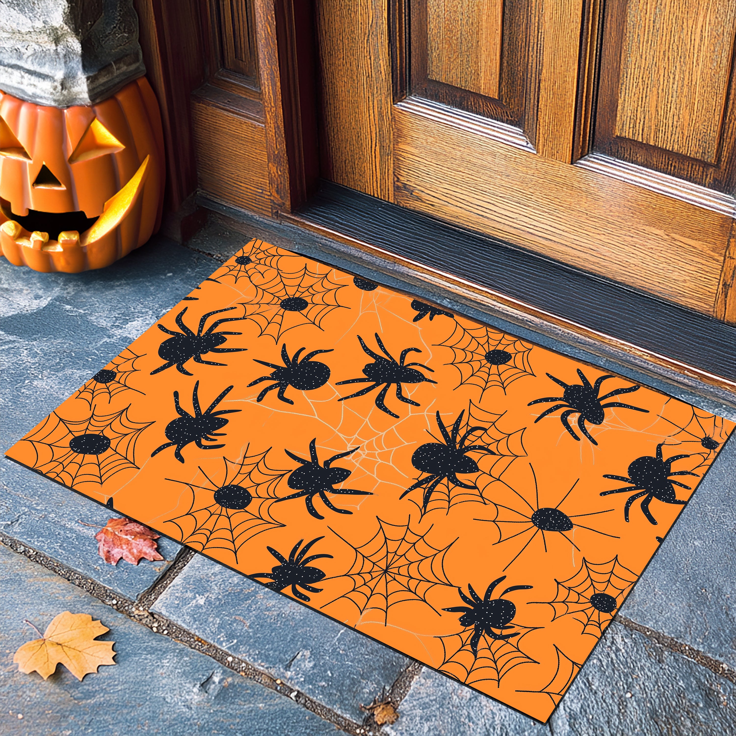 Spooky Spider Design Doormat