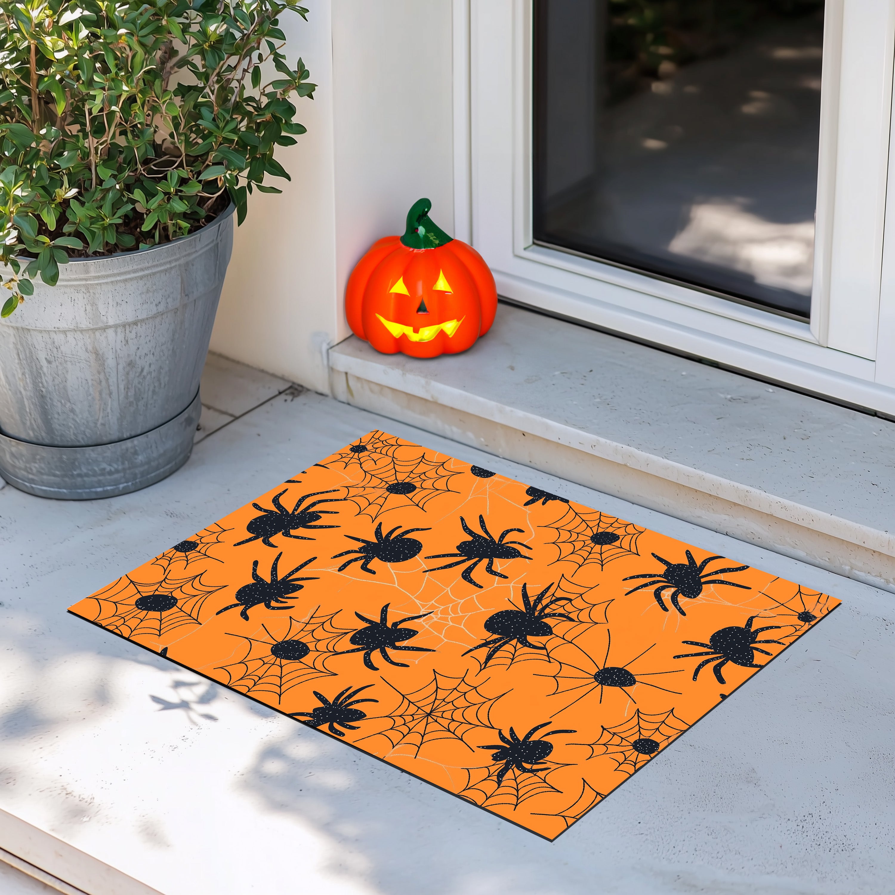 Spooky Spider Design Doormat