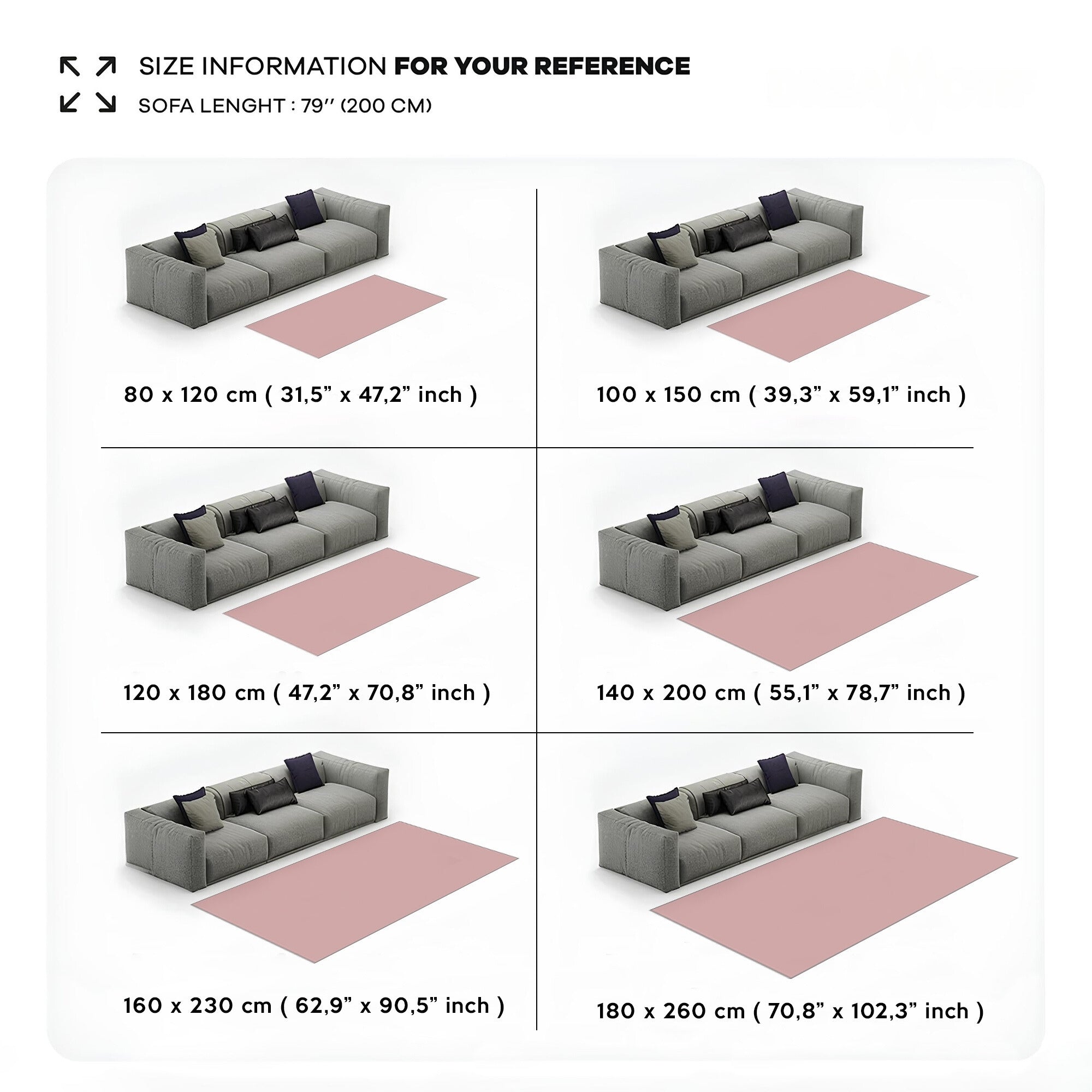 Blue Phosphor Non-Slip Rug