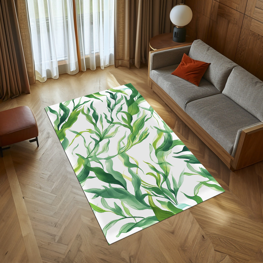 Seaweed Pattern Design Non-Slip Rug