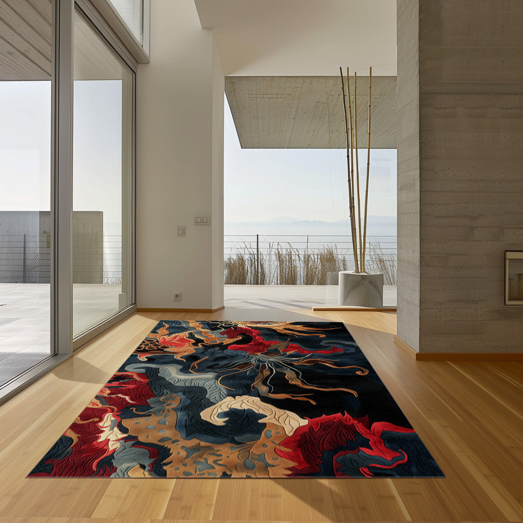 Intricate Rug Design --Ar 916 Non-Slip Rug