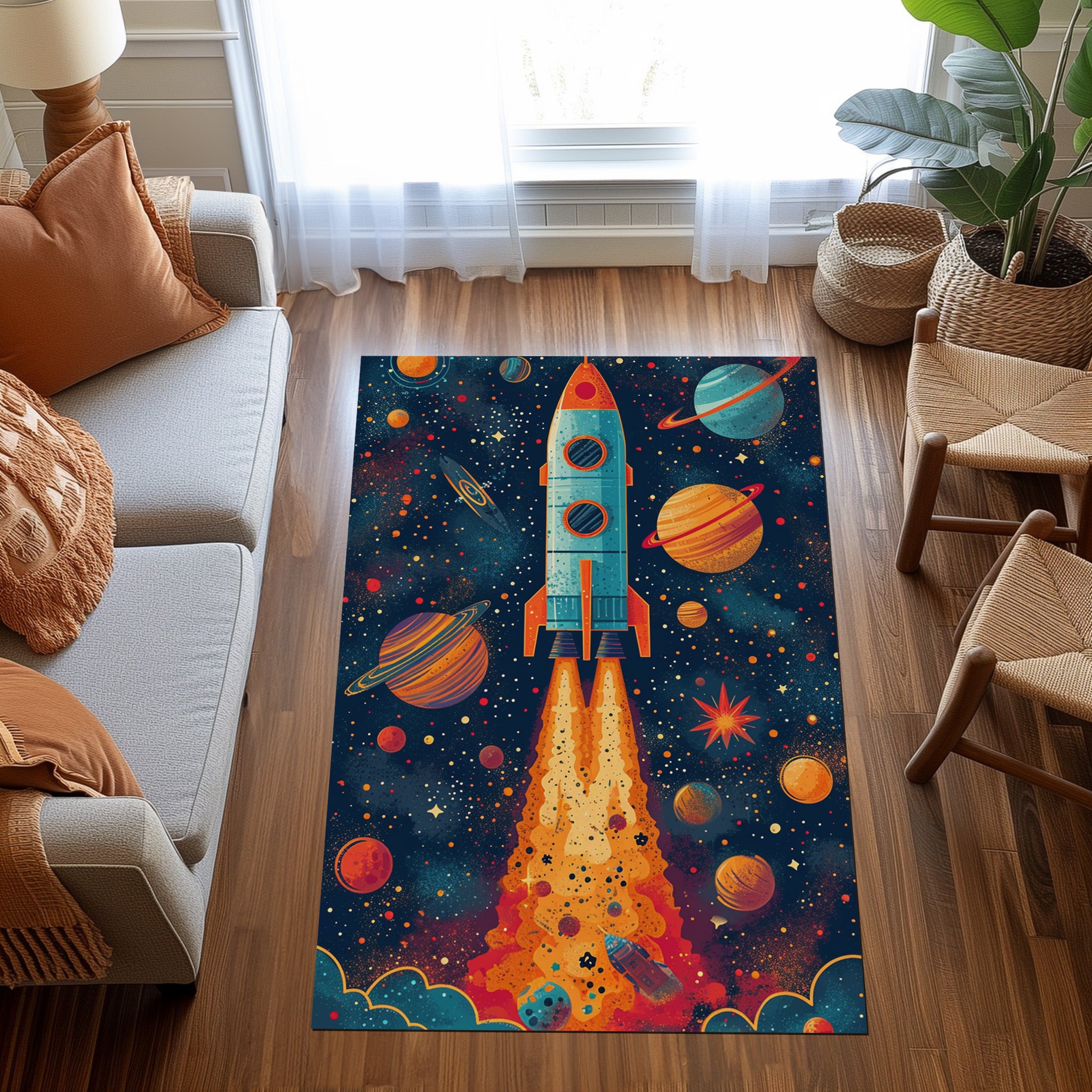 Embark On A Cosmic Journey Non-Slip Rug