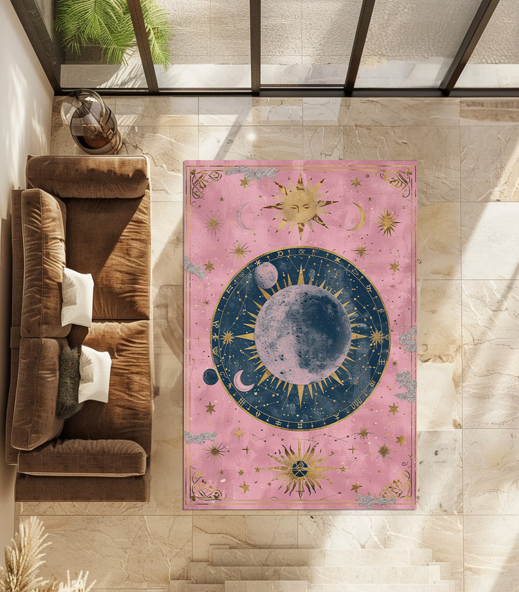 Astrology And Zodiac Art Non-Slip Rug