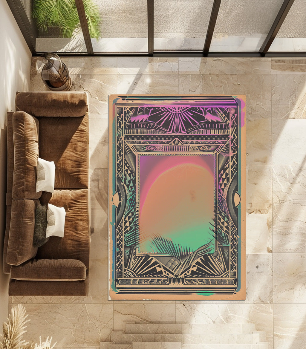 Tropical Sunset Non-Slip Rug