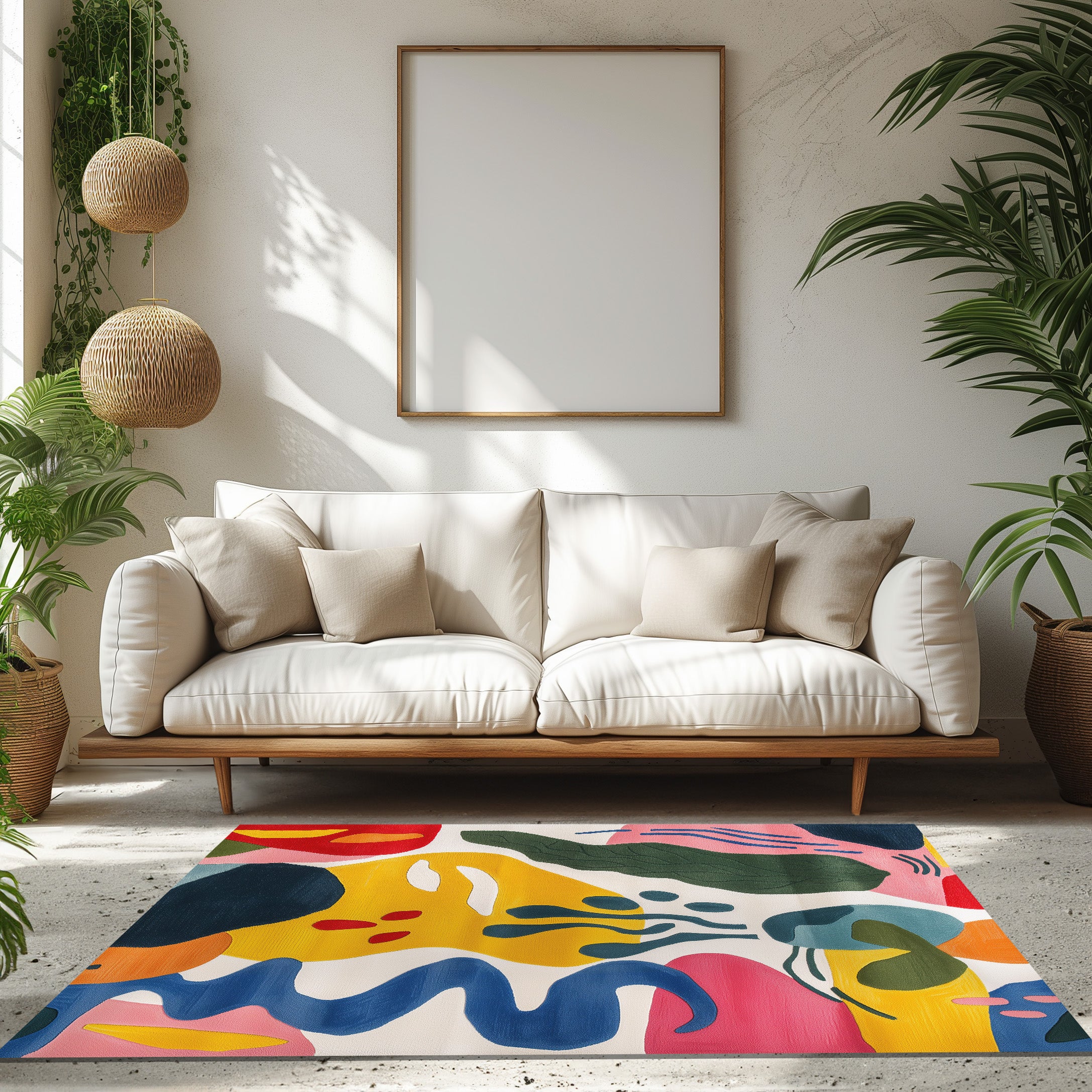 Colorful Doodle Non-Slip Rug