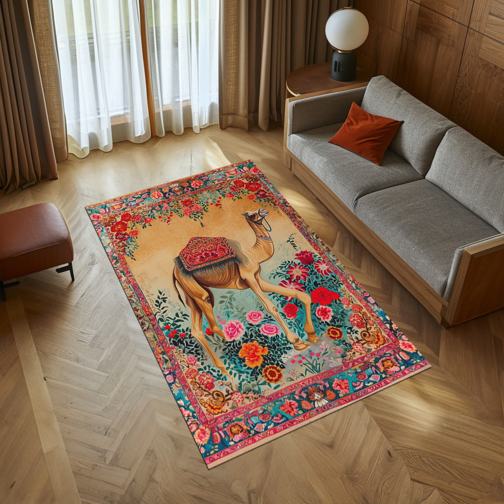 Persian Camel Non-Slip Rug