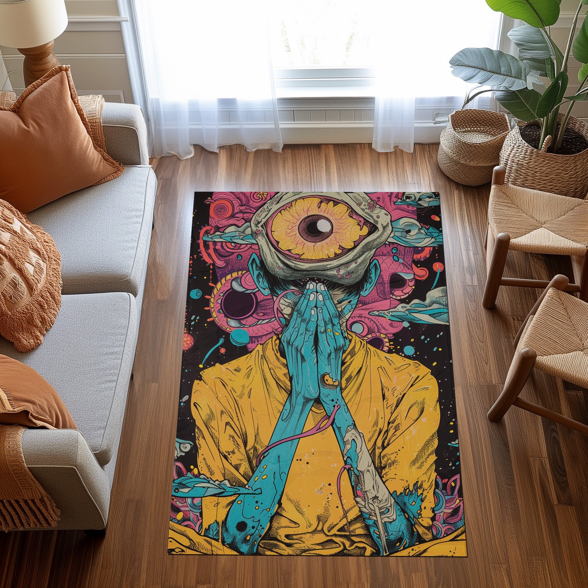 Third Eye Design Non-Slip Rug