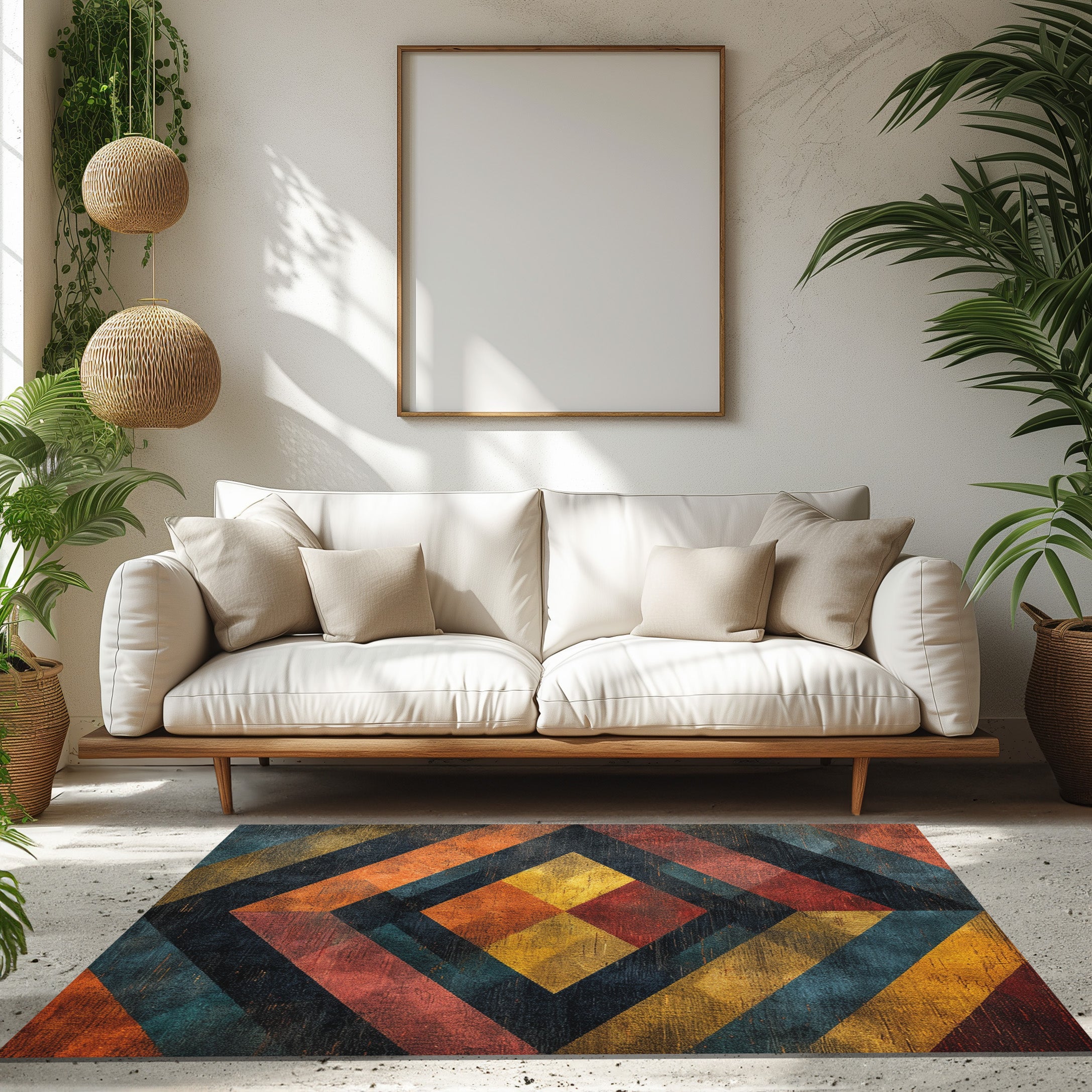 Tribal Pattern Non-Slip Rug