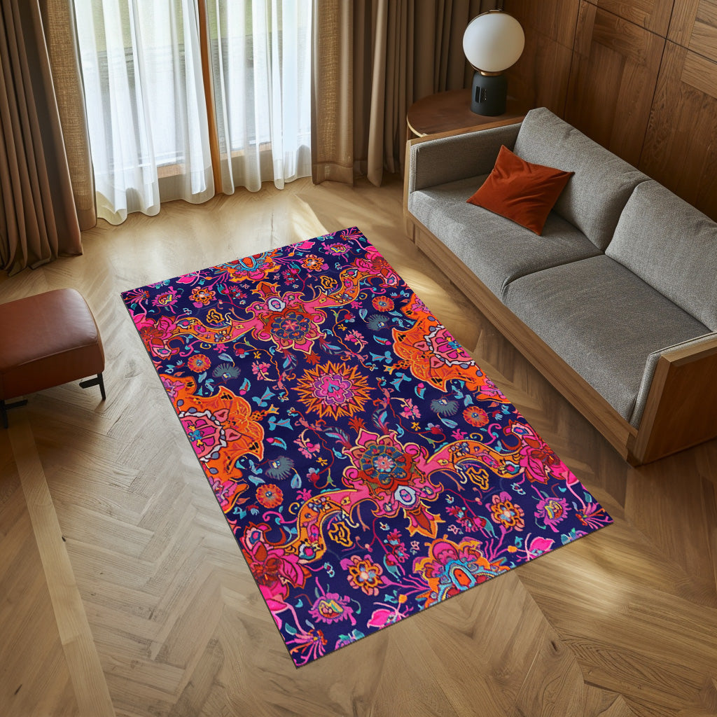 Colorful Vintage Design Non-Slip Rug