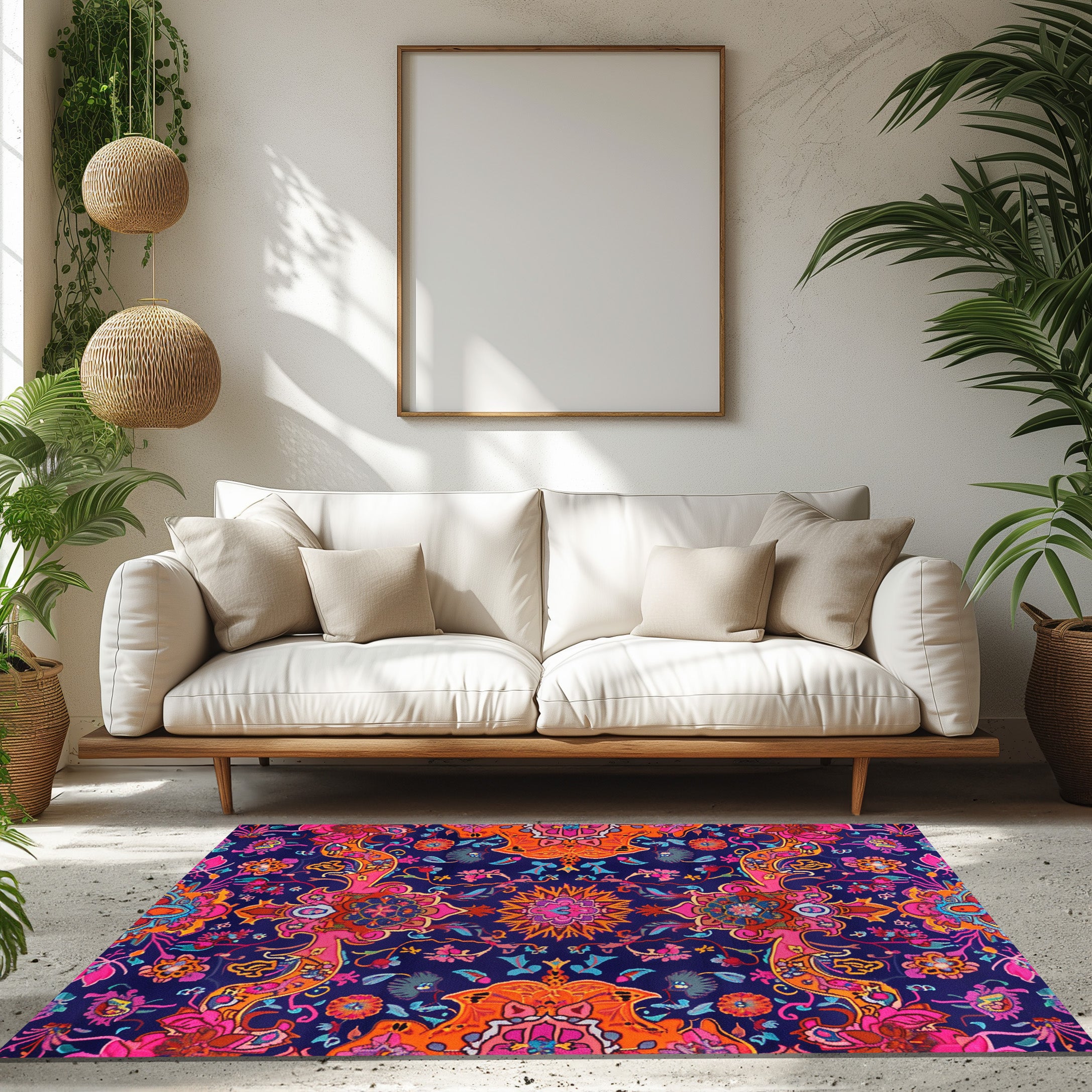 Colorful Vintage Design Non-Slip Rug