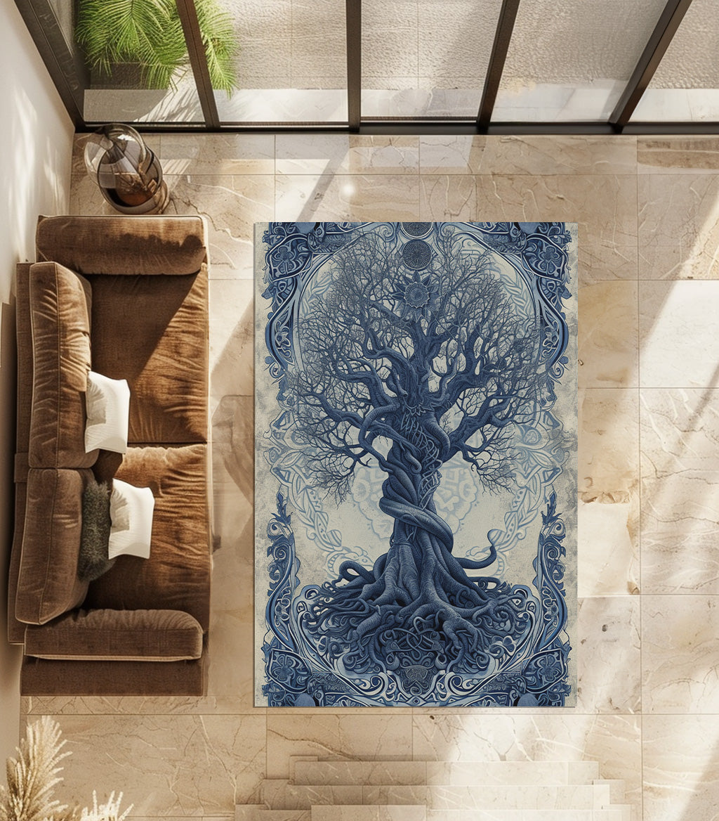 Old Olive Tree Non-Slip Rug