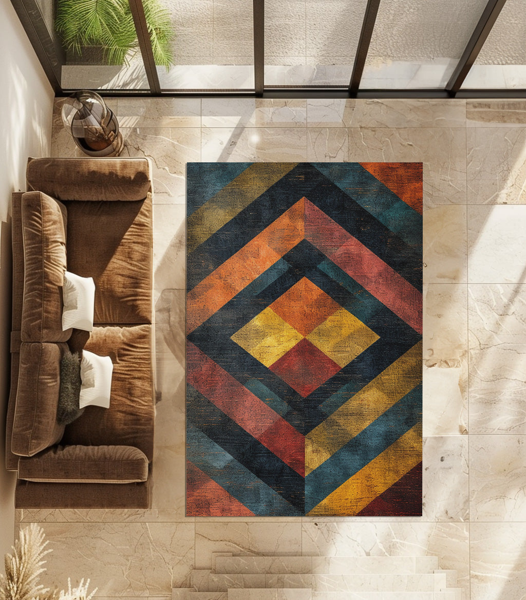 Tribal Pattern Non-Slip Rug