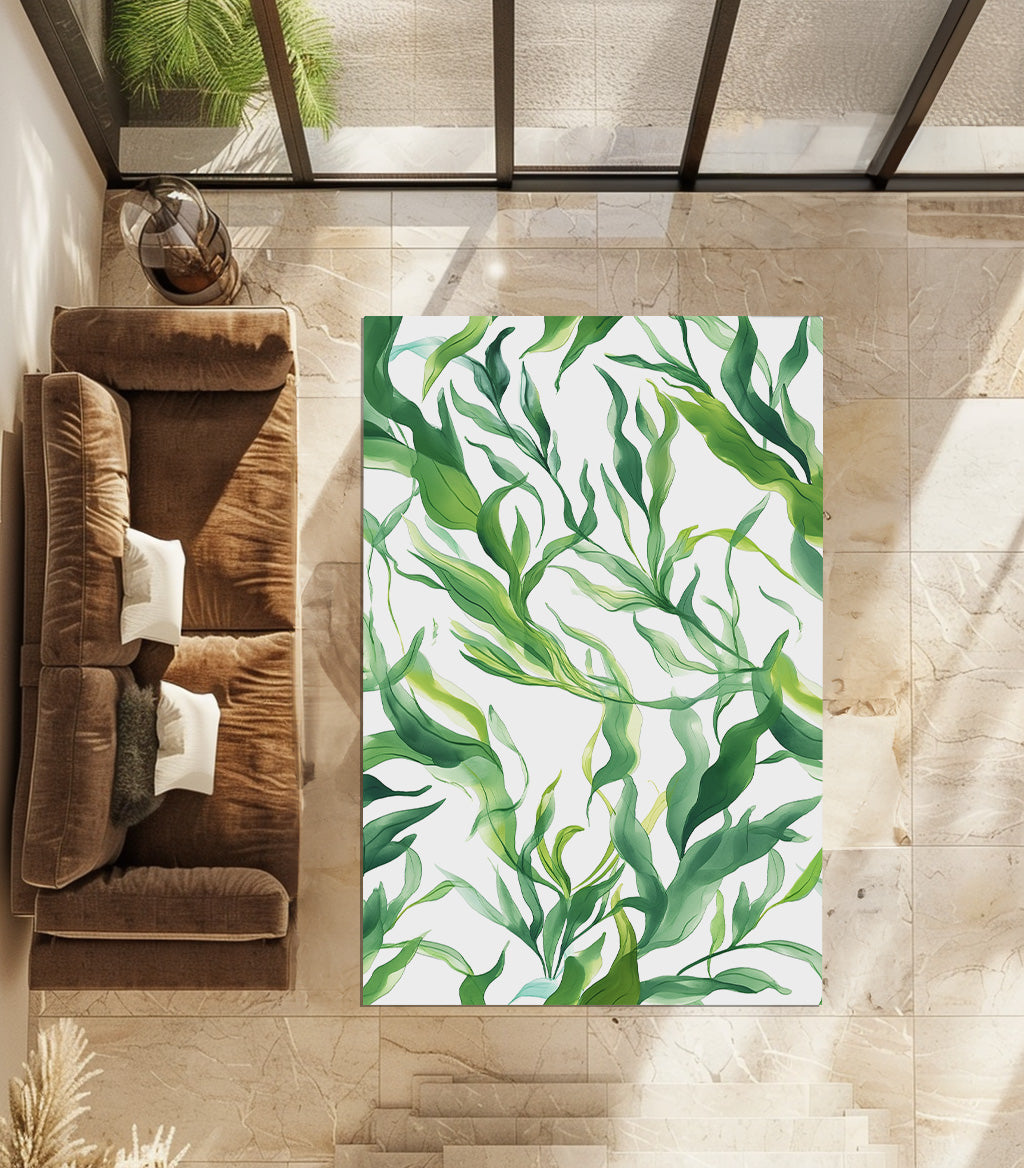 Seaweed Pattern Design Non-Slip Rug