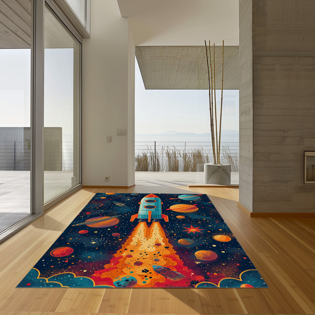 Embark On A Cosmic Journey Non-Slip Rug