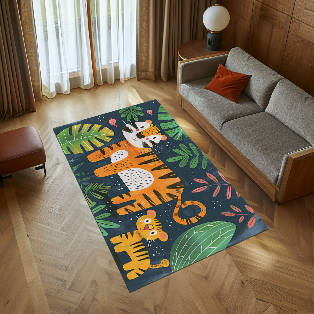 Tiger Family Non-Slip Rug