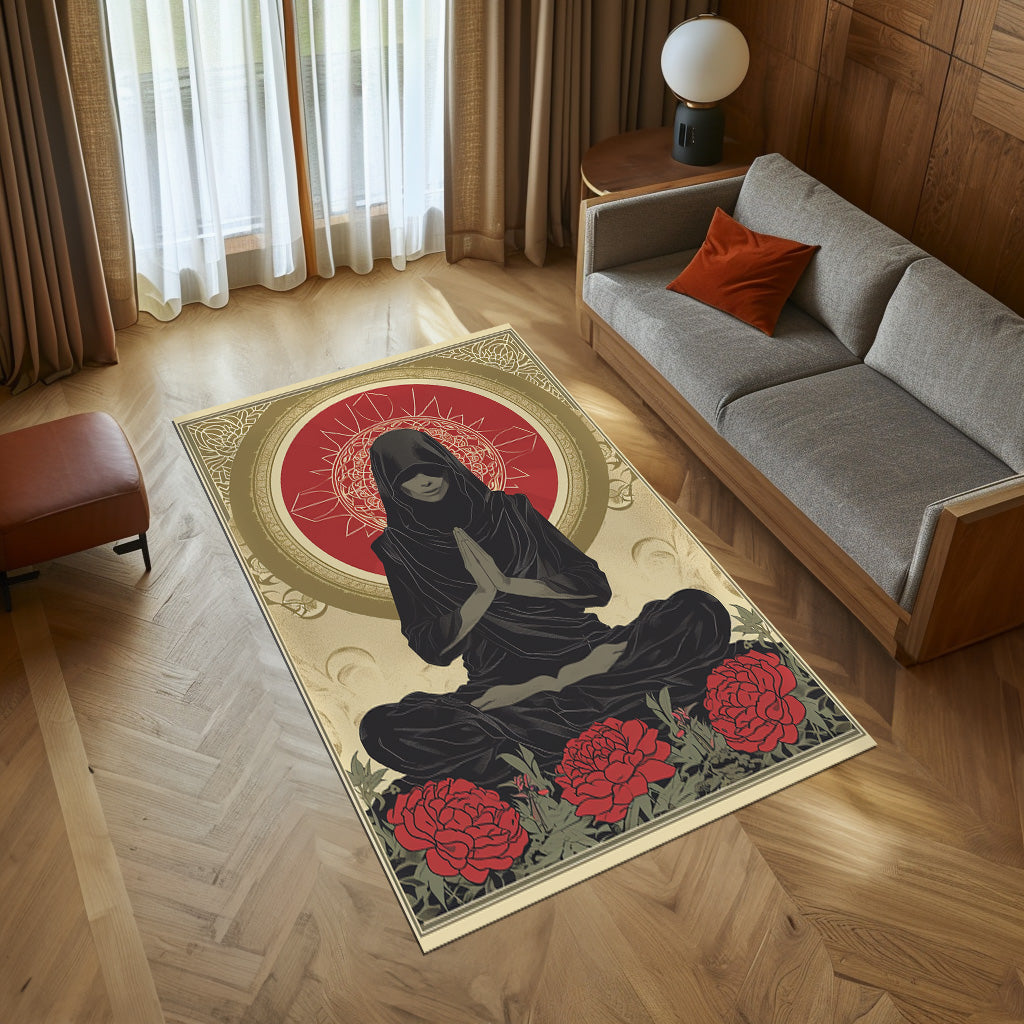 Wanda Maximoff Clean Lines Stanisaw Szukalski  Moebiu Non-Slip Rug