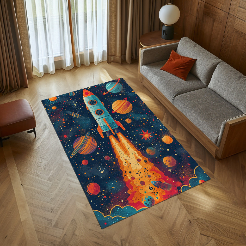 Embark On A Cosmic Journey Non-Slip Rug