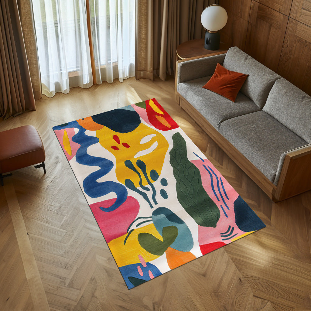 Colorful Doodle Non-Slip Rug