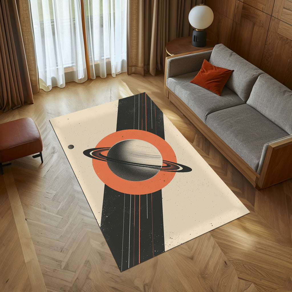 Minimal Saturn Non-Slip Rug