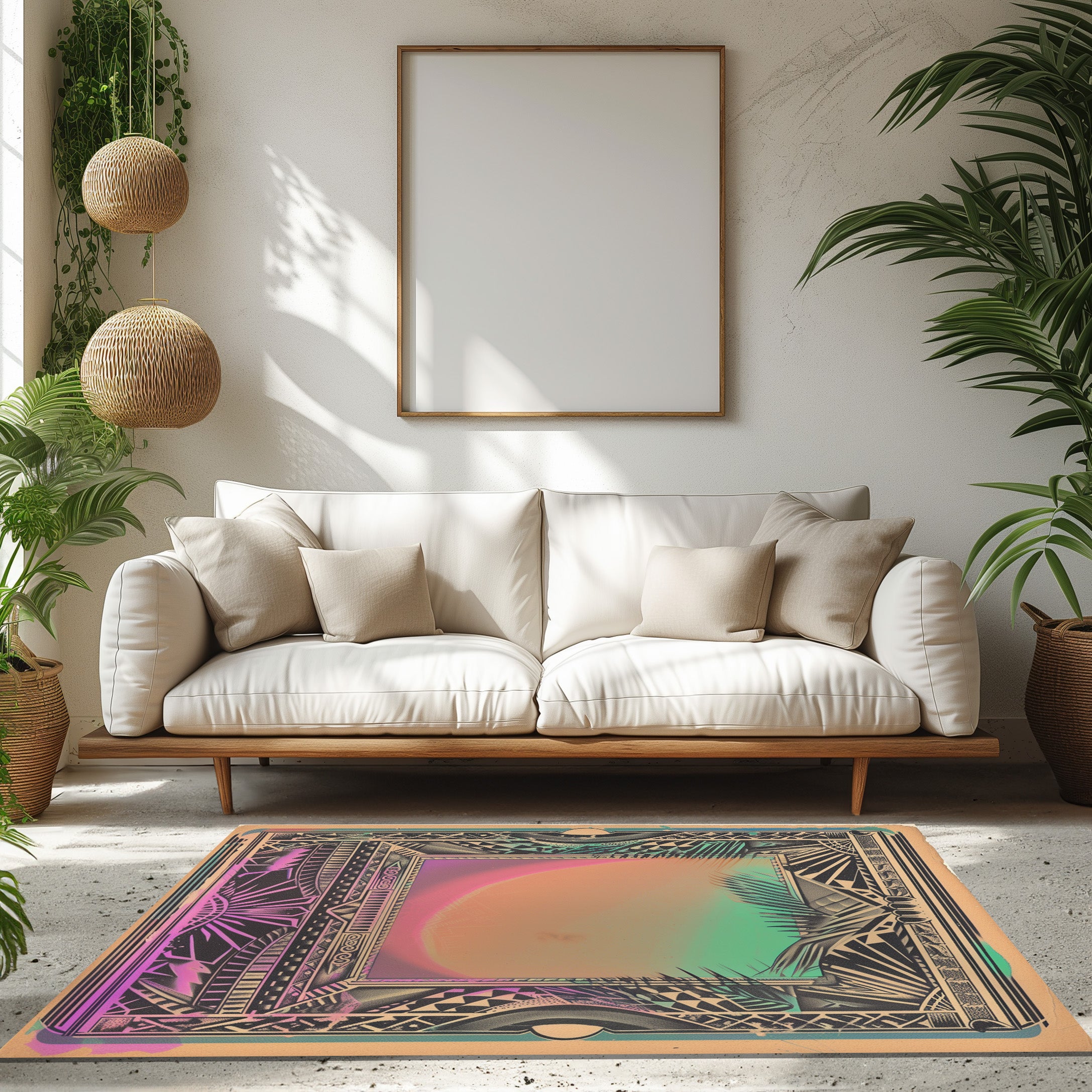 Tropical Sunset Non-Slip Rug