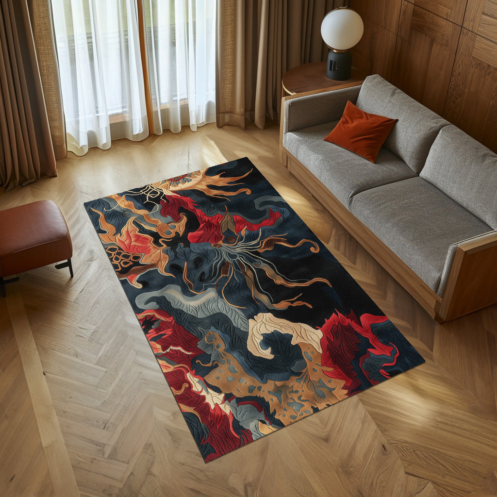 Intricate Rug Design --Ar 916 Non-Slip Rug