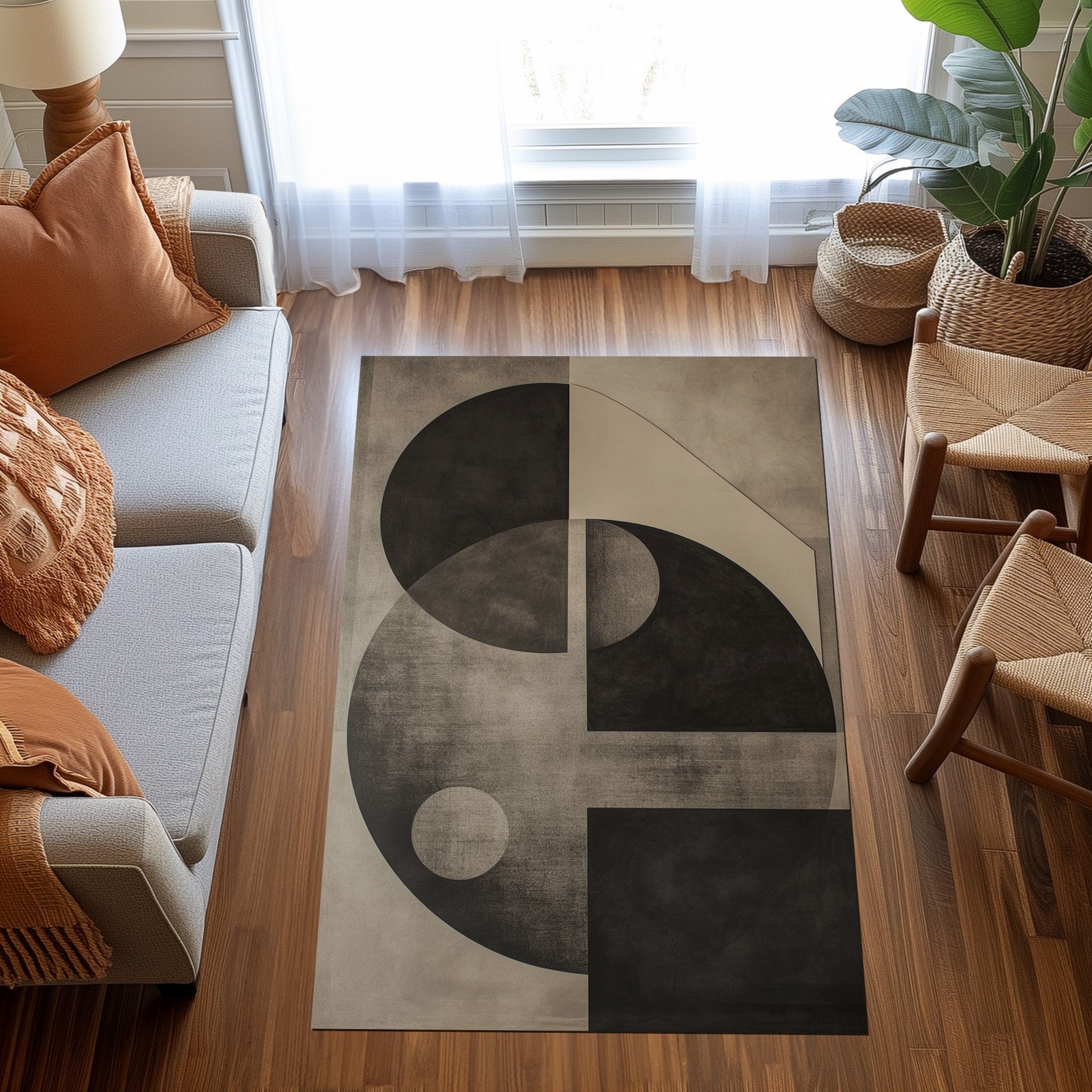 Yin Yang Non-Slip Rug