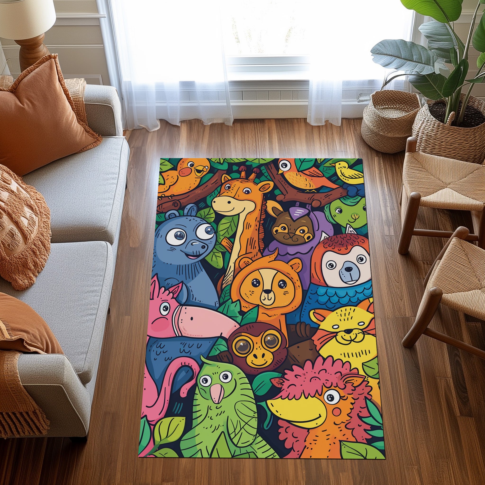 Animal Farm Non-Slip Rug