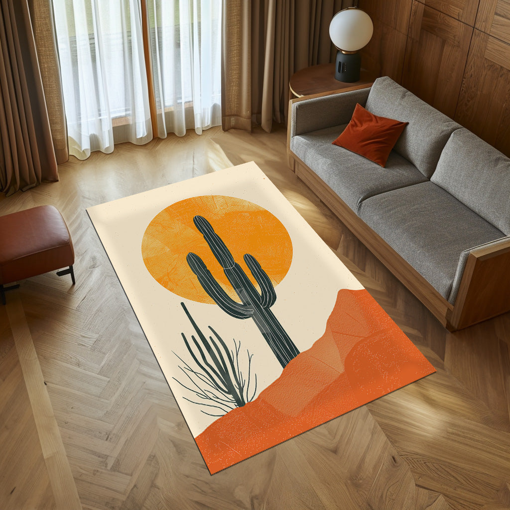 Big Cactus Non-Slip Rug