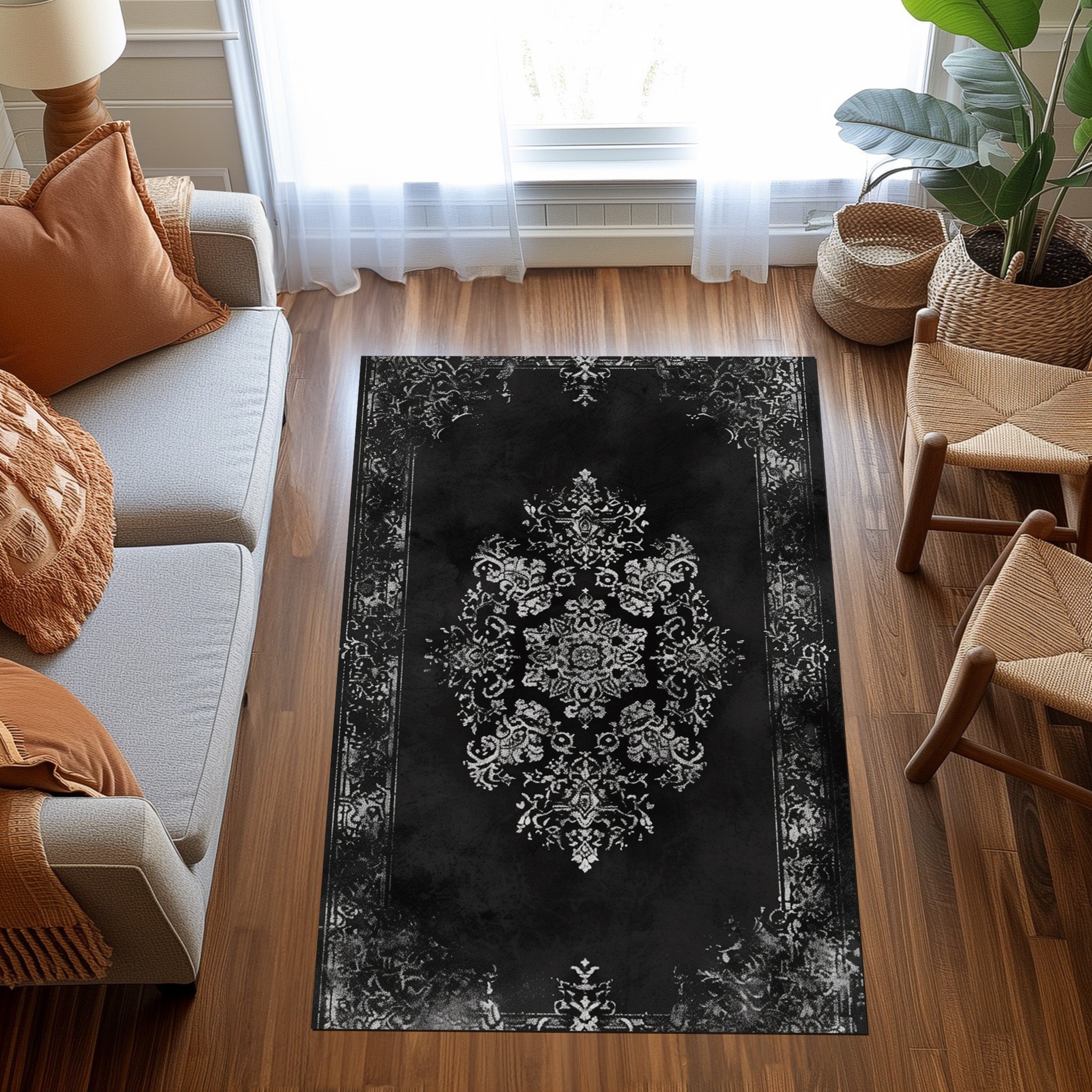 Realistic Rug Texture Non-Slip Rug