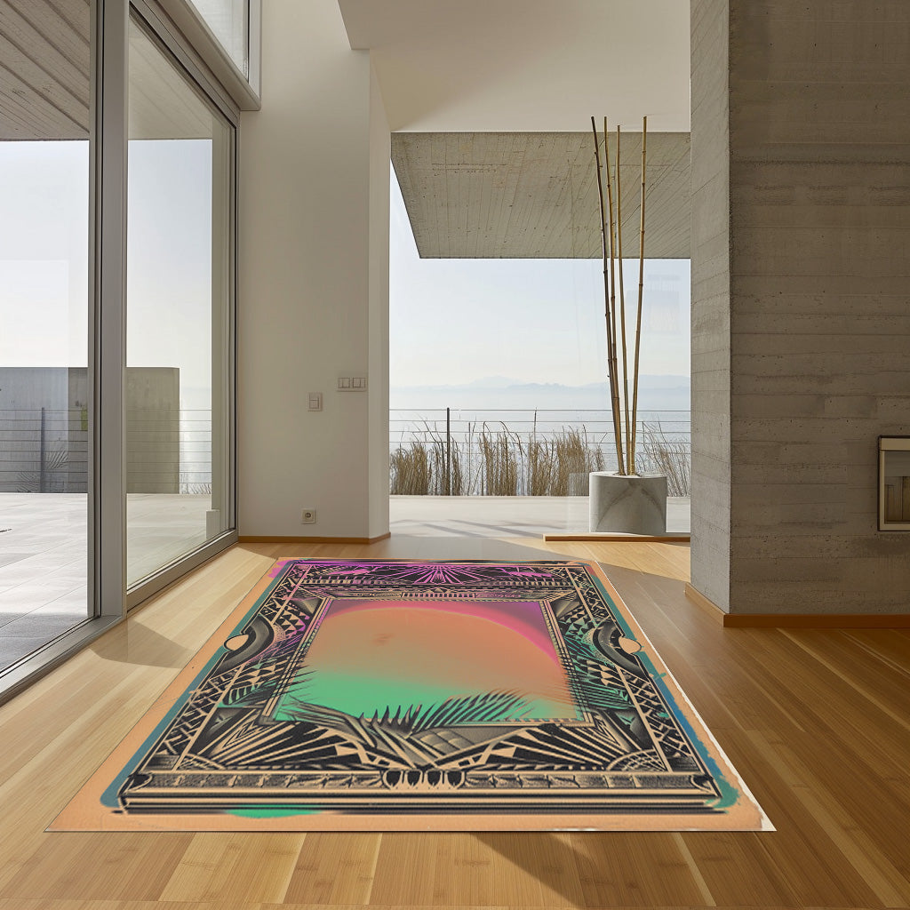 Tropical Sunset Non-Slip Rug