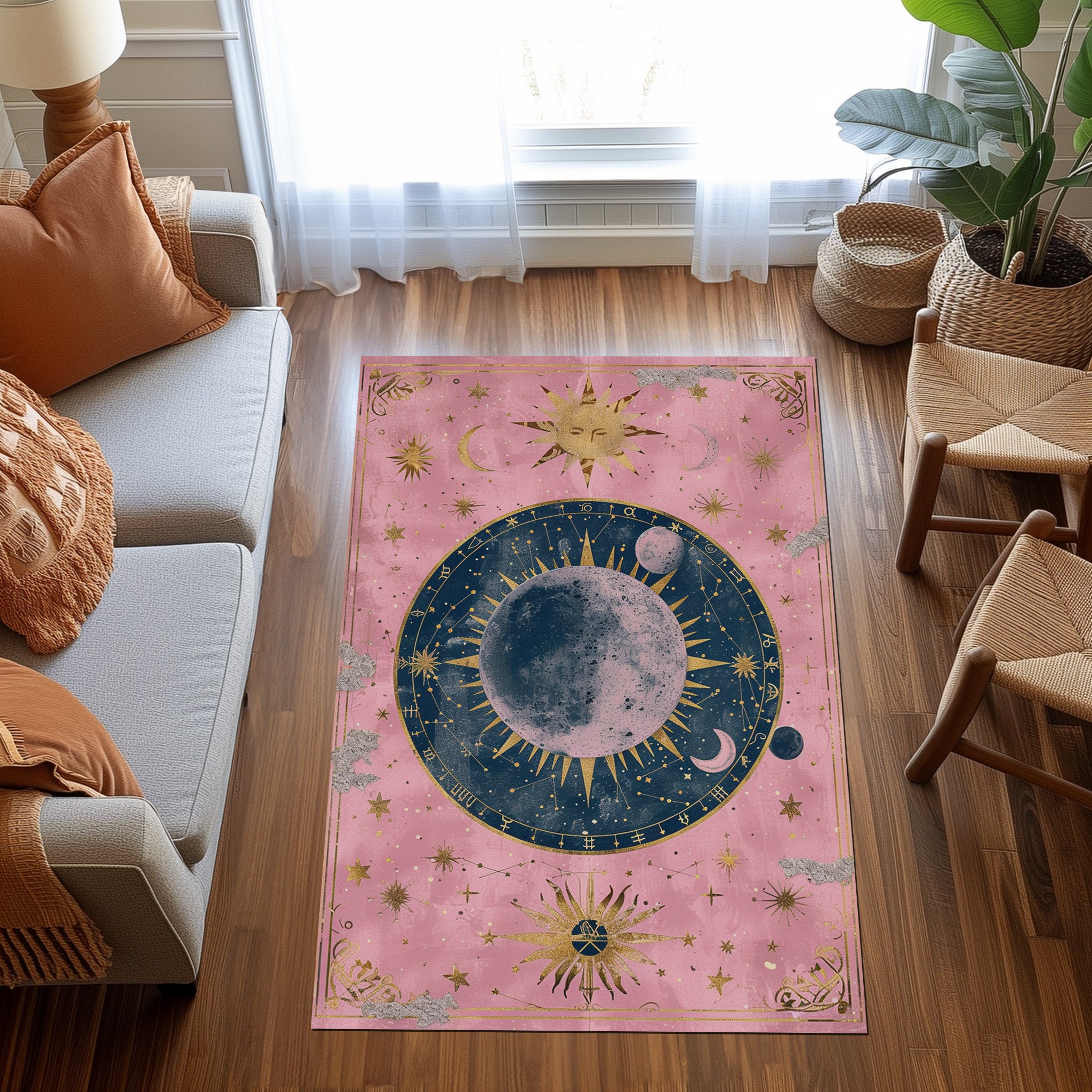 Astrology And Zodiac Art Non-Slip Rug