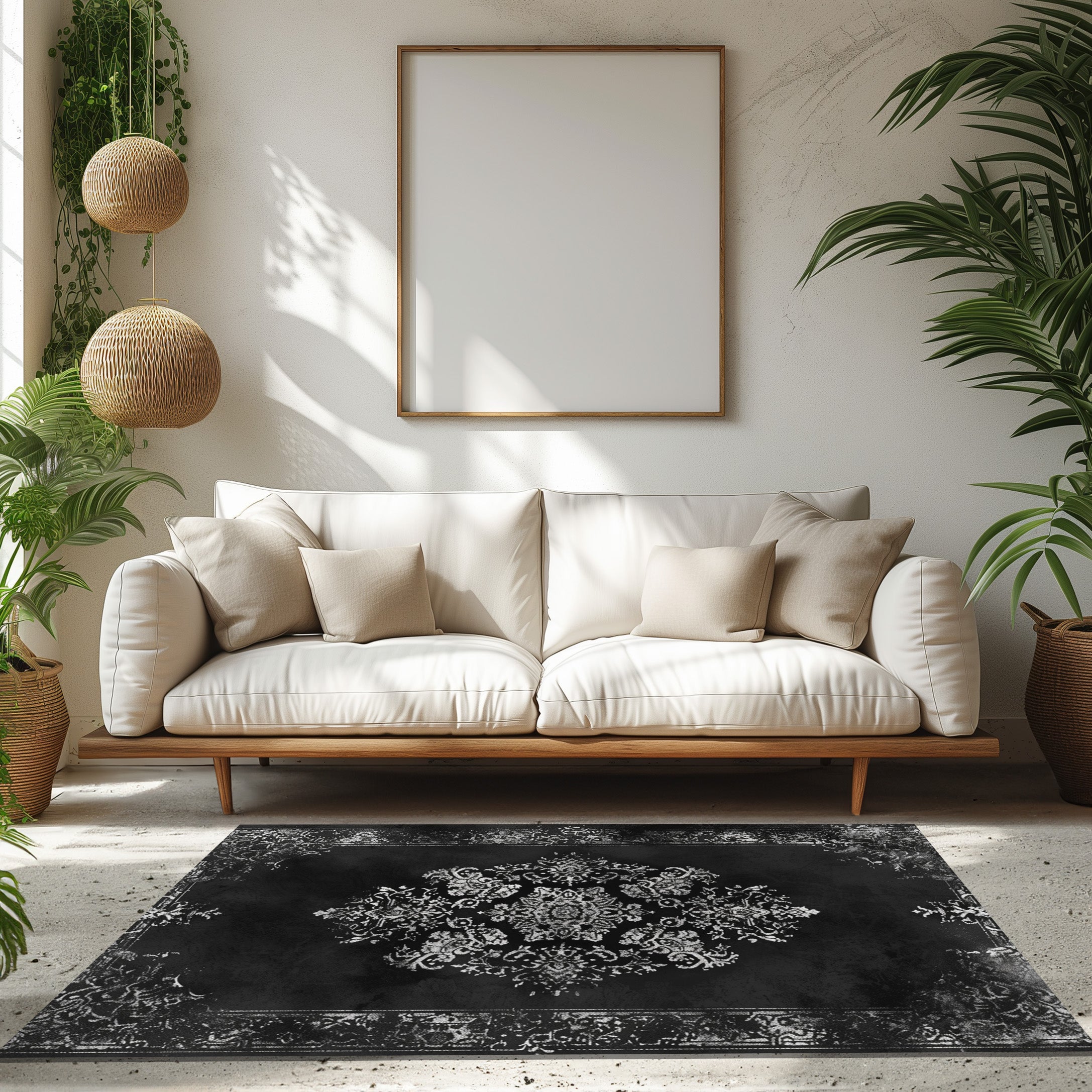 Realistic Rug Texture Non-Slip Rug